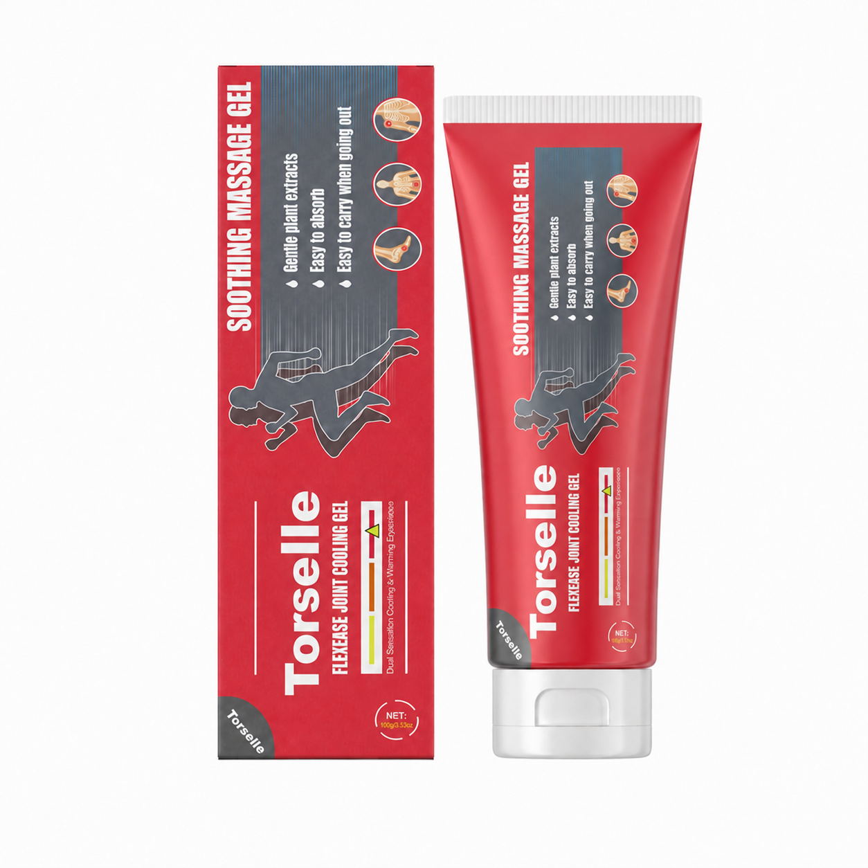 ✨ Torselle Turmeric & Menthol Joint & Muscle Massage Gel – Cooling Comfort Care for Knees, Back, Neck, Hands & Feet ✨